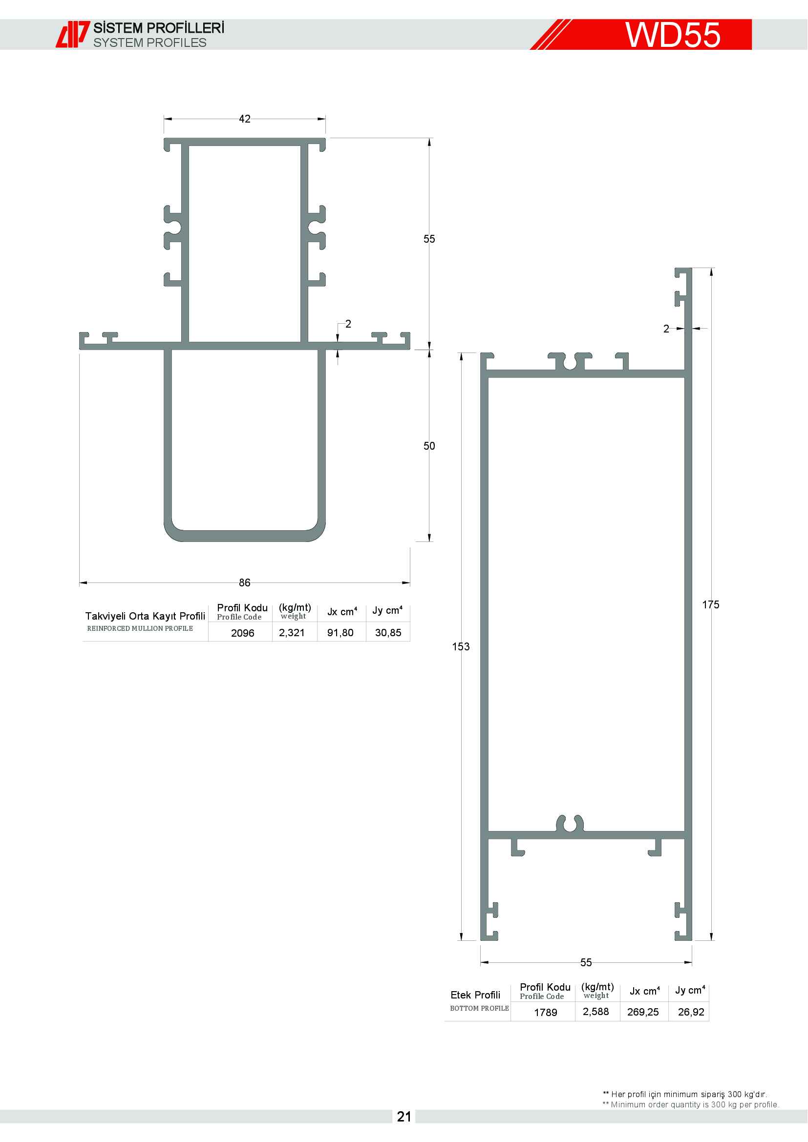 S 55 Yalıtımsız Alüminyum 17
